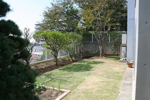 庭仕事風雅　庭木の移植と剪定、庭の芝張り、菜園コーナー作り例